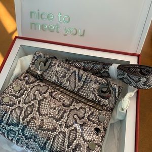 Hammitt Tony Gunmetal Snake